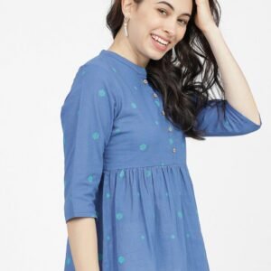 Blue kurta dress for women