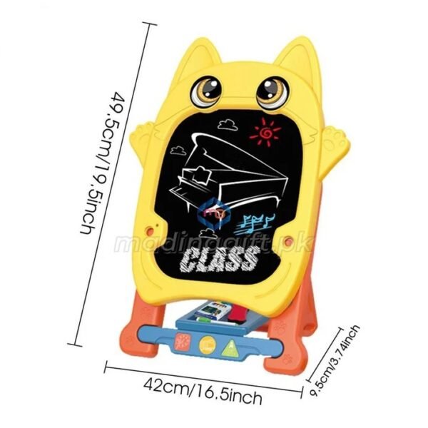 Kids Educational Magnetic Owl Design Drawing Board - Image 2
