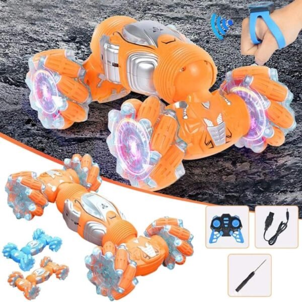 RC Stunt Twist Car with Gesture Sensing Remote Control Cars Toy for Kids - Image 4