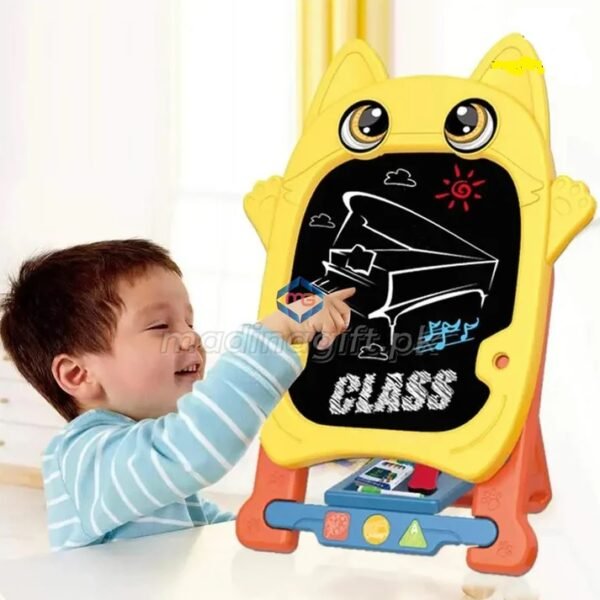 Kids Educational Magnetic Owl Design Drawing Board - Image 3