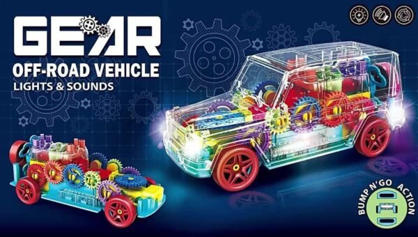 Gear Off Road Vehicle Toy with Music and Lights