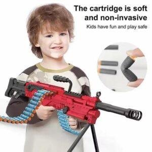 Gun with soft bullets